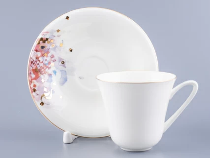 Чашка с блюдцем чайная форма Сад рисунок Фея смелости арт. 81.24851.00.1, 