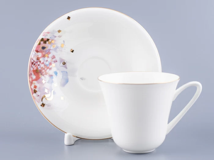 Чашка с блюдцем чайная форма Сад рисунок Фея смелости арт. 81.24851.00.1, 