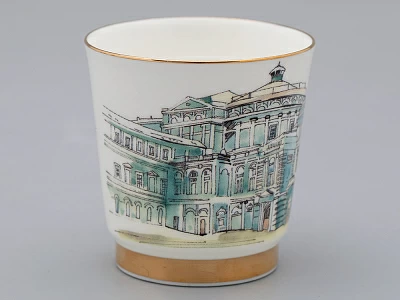 Подарочный набор стопок форма Сувенирная 1, рисунок Виды С-Петербурга арт. 81.31737.00.1