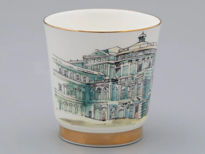 Подарочный набор стопок форма Сувенирная 1, рисунок Виды С-Петербурга арт. 81.31737.00.1, 