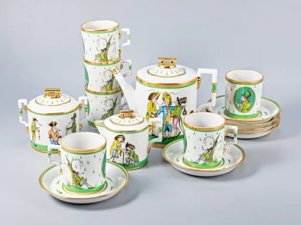 Сервиз чайный Гербовая Крысята-воришки, 6 персон 15 предметов, арт. 81.16925.00.1, 