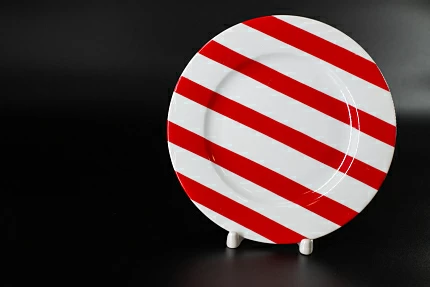 Тарелка 180 мм, Полоски 15, на форме Гладкая, арт 60.06452.00.1 Тарелка 180 мм, Полоски 15, на форме Гладкая, арт 60.06452.00.1