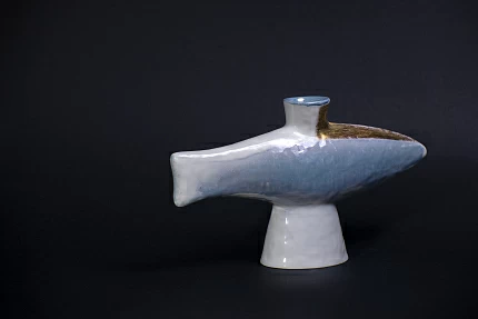 Подсвечник Атмосферные явления на форме Рыба малый размер арт 60.15868.00.1