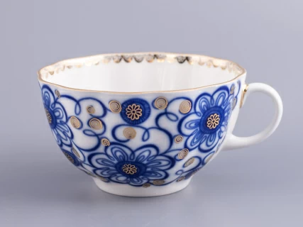 Чашка с блюдцем чайная 250 мл форма Тюльпан рисунок Вьюнок арт. 81.10110.00.1, 