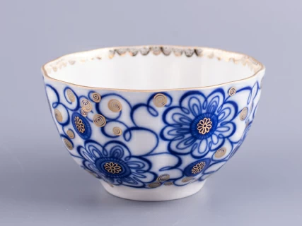 Чашка с блюдцем чайная 250 мл форма Тюльпан рисунок Вьюнок арт. 81.10110.00.1, 