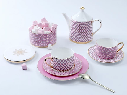 Сервиз чайный 6 предметов на 2 персоны Идиллия, рисунок Астра арт 81.32396.00.1