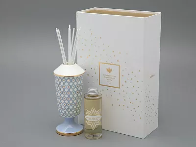 Подарочный Набор Аромадиффузор рисунок Азур 1 аромат Ваниль Пачули арт. 81.32061.00.1