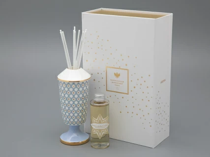 Подарочный Набор Аромадиффузор рисунок Азур 1 аромат Ваниль Пачули арт. 81.32061.00.1,  Подарочный Набор Аромадиффузор рисунок Азур 1 аромат Ваниль Пачули арт. 81.32061.00.1,