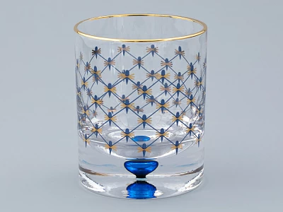 Набор из 4-х стаканов для виски 220 мл Кобальтовая сетка арт. 14.11003.07