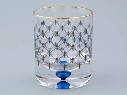 Набор из 4-х стаканов для виски 220 мл Кобальтовая сетка арт. 14.11003.07, 