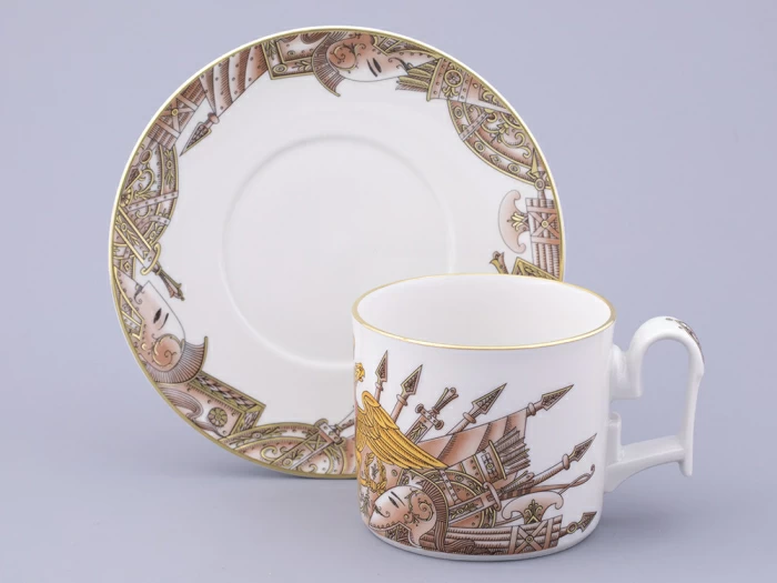 Чашка с блюдцем в подарочной упаковке, форма Охотничий, рисунок Триумф Золотой орел, арт. 81.32469.00.1, 