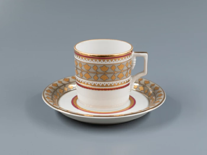 Чашка с блюдцем кофейная 160 мл.,  форма Гербовая,  рисунок Бельведер, арт. 81.28342.00.1, 