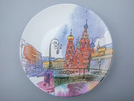 Декоративная тарелка 195 мм форма Эллипс рисунок Санкт-Петербург.Итальянский мост арт. 80.88709.00.1 Декоративная тарелка 195 мм форма Эллипс рисунок Санкт-Петербург.Итальянский мост арт. 80.88709.00.1