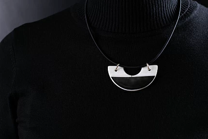 Подвеска Полукольцо, рисунок Time, арт 60.15842.00.1