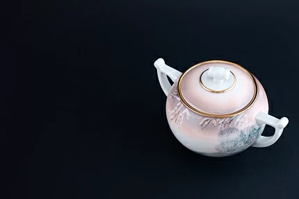 Сахарница Зима в деревне на форме Кострома арт 40.03498.00.1