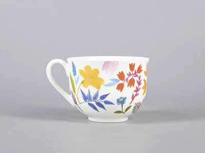 Чашка с блюдцем чайная 345 мл форма Ландыш рисунок Primavera арт. 81.30808.00.1