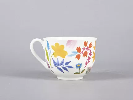 Чашка с блюдцем чайная 345 мл форма Ландыш рисунок Primavera арт. 81.30808.00.1