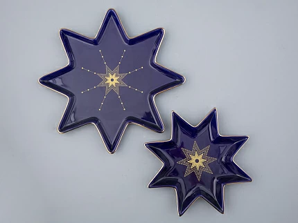 Подарочный набор форма Звезда рисунок Индиго арт. 81.31549.00.1 Подарочный набор форма Звезда рисунок Индиго арт. 81.31549.00.1