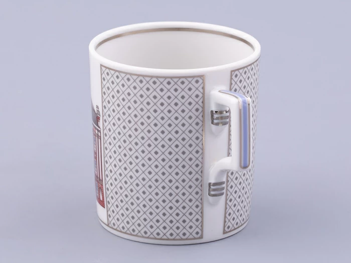 Чашка с блюдцем чайная, форма Гербовая, рисунок Серебряный город 5, арт. 81.32588.00.1,  Чашка с блюдцем чайная, форма Гербовая, рисунок Серебряный город 5, арт. 81.32588.00.1,