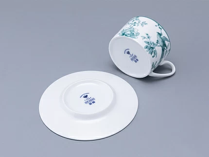 Чашка с блюдцем форма Соло Рисунок Monplaisir Green, арт. 81.32898.00.1 Чашка с блюдцем форма Соло Рисунок Monplaisir Green, арт. 81.32898.00.1