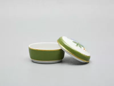 Туалетная коробочка форма Овальная рисунок Букет с анемоном арт. 80.60094.00.1