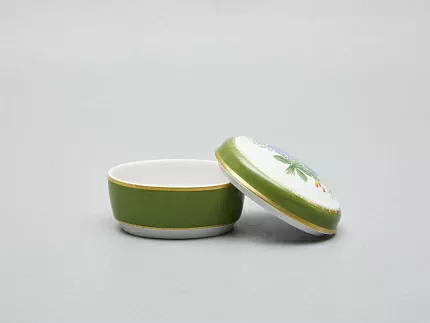 Туалетная коробочка форма Овальная рисунок Букет с анемоном арт. 80.60094.00.1