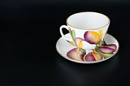 Чашка с блюдцем Вечер. Лето, на форме Подарочная, арт 41.00177.00.1
