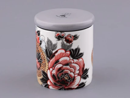 Свеча ароматическая в подарочной упаковке, форма top, рисунок Tattoo SERPENTA аромат Зимний лес, арт. 81.32803.00.1, серпента