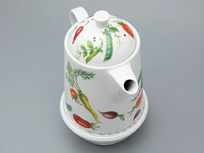 Чайник с подогревателем, 1200 мл рисунок Мамина Дача форма OPTY, арт. 80.02054.00.1