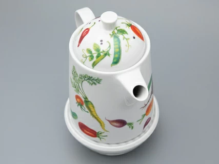 Чайник с подогревателем, 1200 мл рисунок Мамина Дача форма OPTY, арт. 80.02054.00.1, 