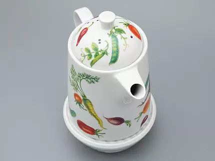 Чайник с подогревателем, 1200 мл рисунок Мамина Дача форма OPTY, арт. 80.02054.00.1