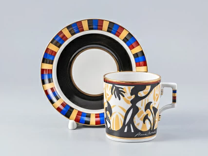 Сервиз чайный форма Гербовая рисунок Анна Нетребко, 6 персон 15 предметов, арт. 81.24966.00.1, 