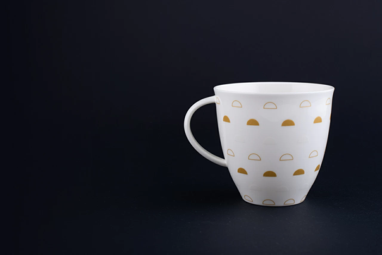 Чашка чайная Крем-брюле на форме Оливия, рисунок 3, арт 60.15933.00.1, 