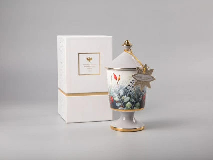 Свеча ароматическая в подарочной упаковке, форма Идиллия рисунок Календа аромат Загадочный лес арт. 81.31005.00.1, 