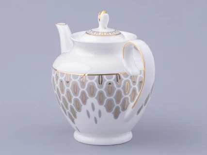 Сервиз чайный на 6 персон 14 предметов форма Весенняя 2 рисунок Саламандра Грей, арт. 81.31630.00.1, 