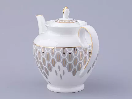 Сервиз чайный на 6 персон 14 предметов форма Весенняя 2 рисунок Саламандра Грей, арт. 81.31630.00.1