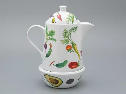 Чайник с подогревателем, 1200 мл рисунок Мамина Дача форма OPTY, арт. 80.02054.00.1