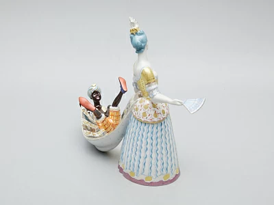 Скульптура Дама с арапчонком Петровская Ассамблея арт. 82.51222.00.1