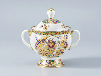 Сервиз кофейный, форма Классическая-2, рисунок Золотые бабочки, 6 персон 20 предметов  арт. 81.13777.00.1, 