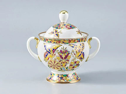 Сервиз кофейный, форма Классическая-2, рисунок Золотые бабочки, 6 персон 20 предметов  арт. 81.13777.00.1