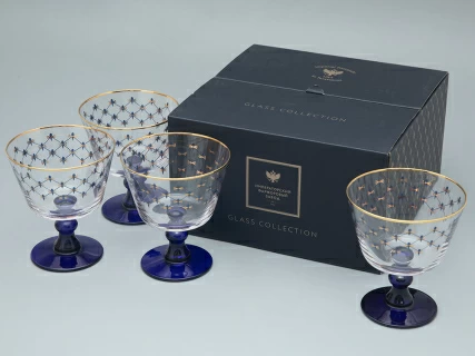 Набор (4 креманки) 380 мл Кобальтовая сетка арт. 14.11000.07, 