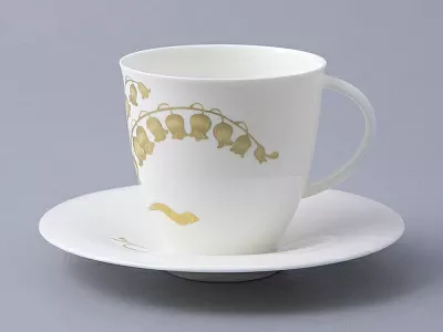 Чашка с блюдцем форма Оливия рисунок Нежный ландыш, арт. 81.31432.00.1