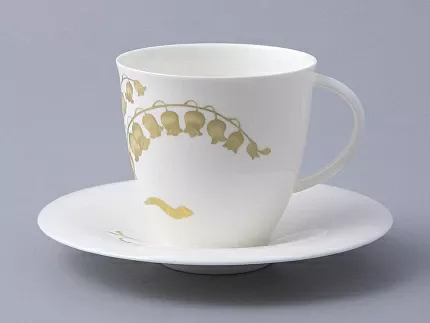 Чашка с блюдцем форма Оливия рисунок Нежный ландыш, арт. 81.31432.00.1