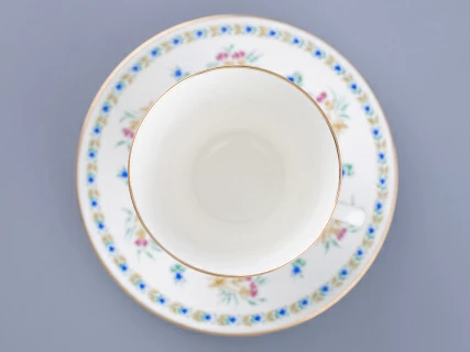 Чашка с блюдцем кофейная форма Майская рисунок Голубой колокольчик с отводкой арт. 81.14021.00.1, 