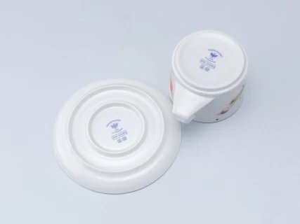 Чашка с блюдцем форма Баланс рисунок Мамина дача, арт. 81.34399.00.1, 