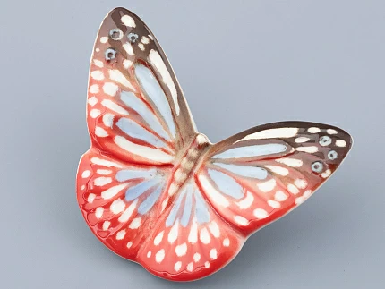 Скульптура форма Бабочка малого размера, рисунок Красная, арт. 82.47229.00.1
