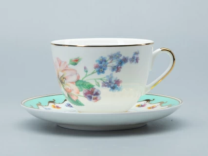 Чашка с блюдцем форма Весенняя 2 рисунок Улыбка флоры 2 арт. 81.30900.00.1, 