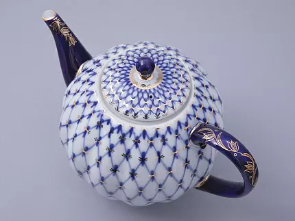 Чайник доливной Тюльпан Кобальтовая сетка 2000 мл арт. 80.00232.00.1