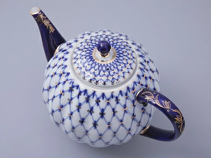 Чайник доливной Тюльпан Кобальтовая сетка 2000 мл арт. 80.00232.00.1