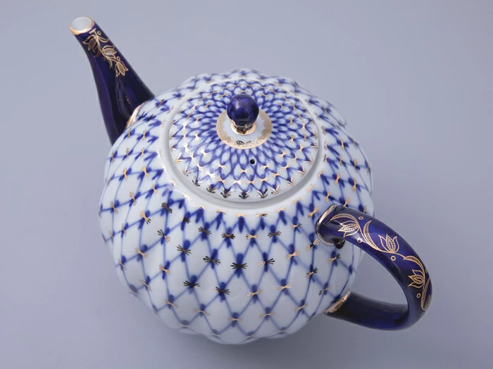 Чайник доливной Тюльпан Кобальтовая сетка 2000 мл арт. 80.00232.00.1, 